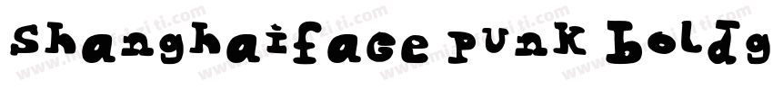 shanghaiface punk boldgb regular字体转换
